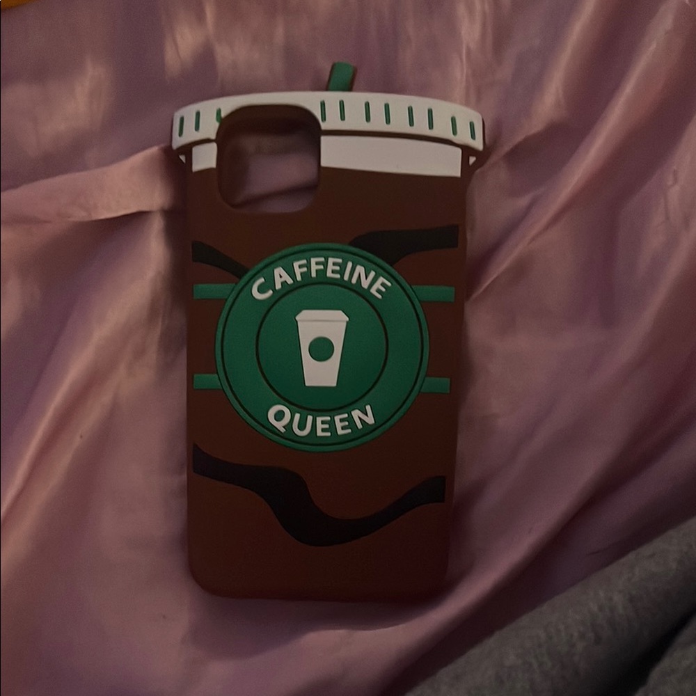 Caffeine Queen Brown Phone Case